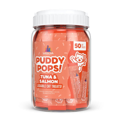 Weruva Cat Puddy Pops Tuna & Salmon Lickable Cat Treats 0.5oz. - 50 Count