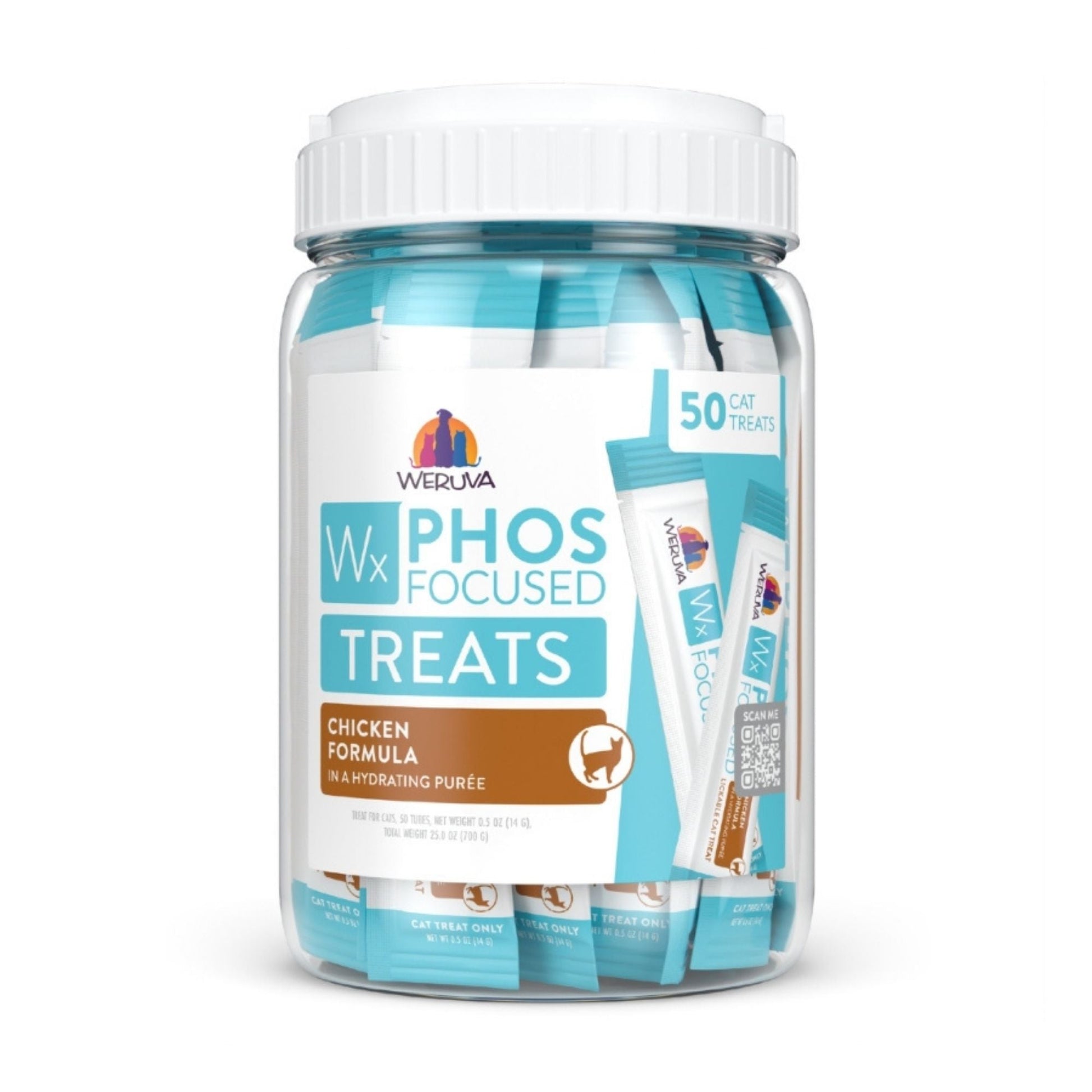 Weruva Cat Wx Phos Focused Chicken Formula Lickable Cat Treats - 50 ct