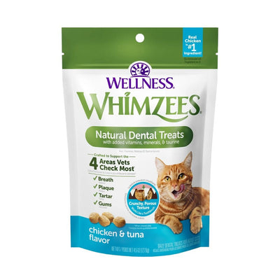Whimzees Cat Dental Cat Treat Chicken Tuna 4.5 oz