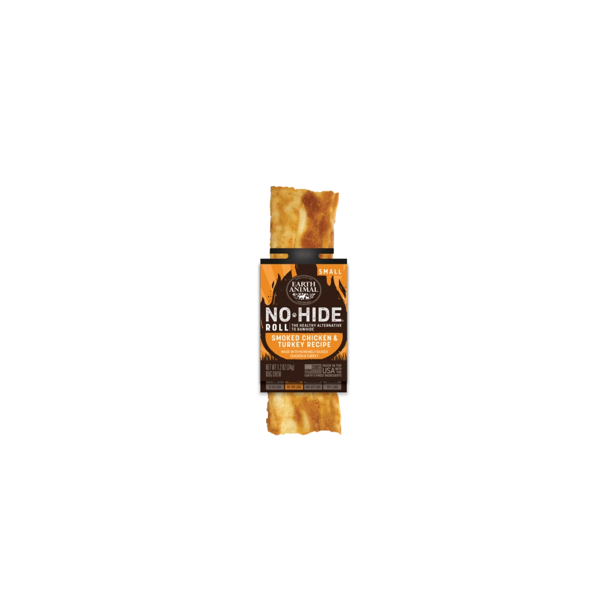 Earth Animal No - Hide 4" Barbeque Chew – Rawhide - Free | Case of 48 - Pets Perfect