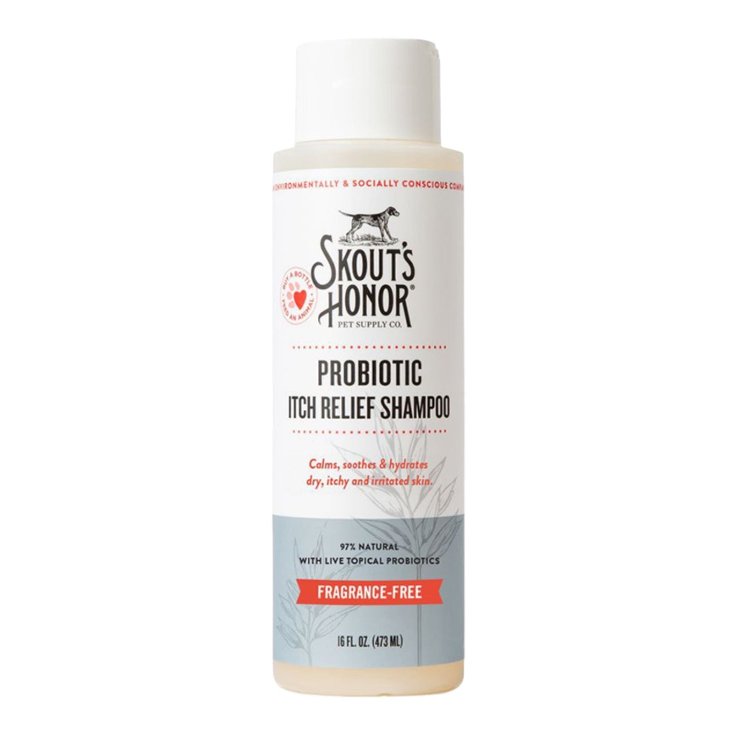 Skout's Honor Dog Probiotic Itch Relief Pet Shampoo 16 oz