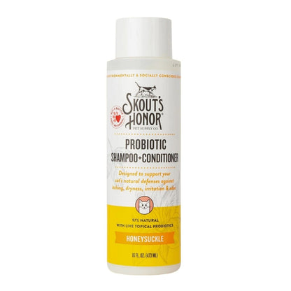 Skouts Honor Cat Shampoo & Conditioner Honeysuckle 16oz. - Pets Perfect