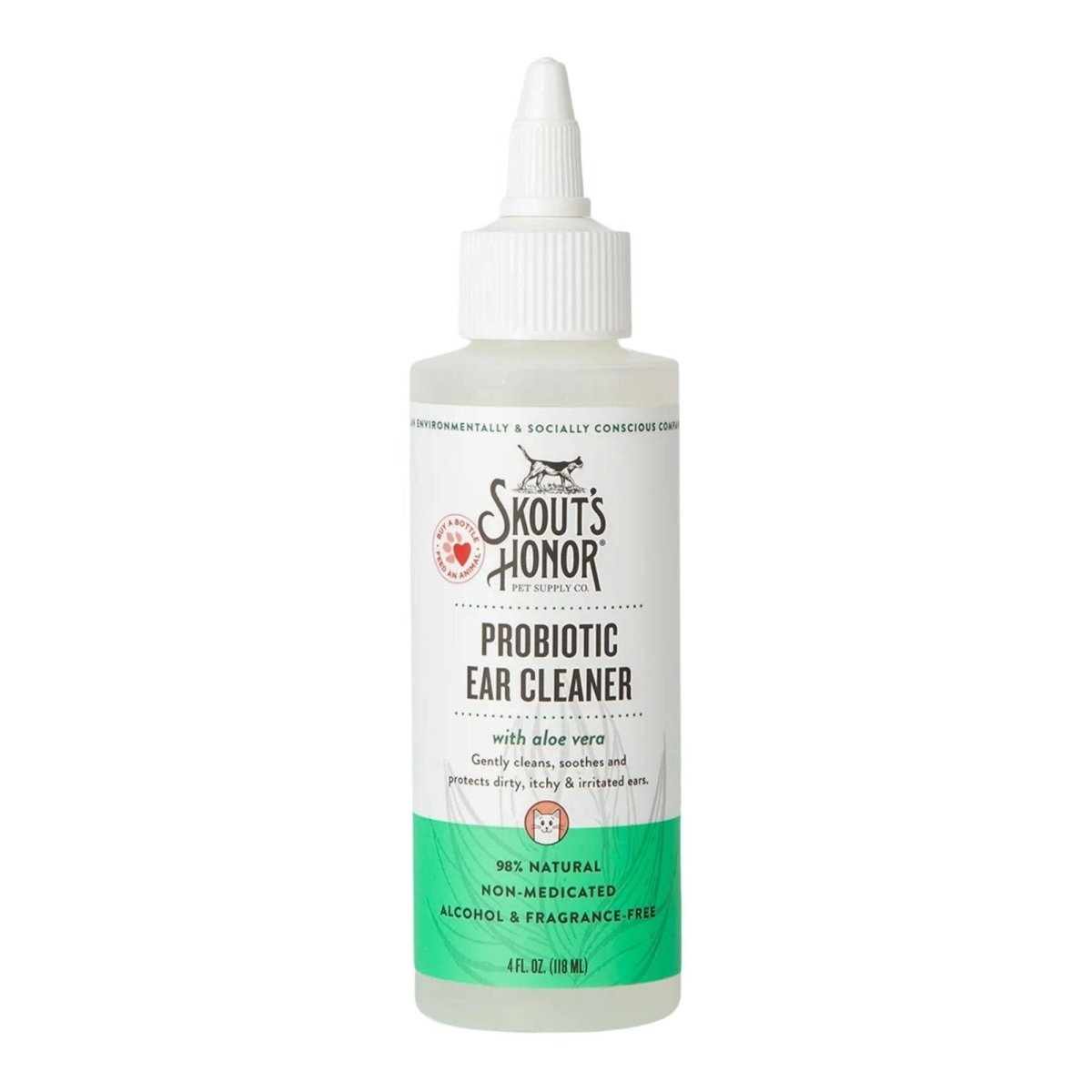 Skouts Honor Cat Probiotic Ear Cleaner 4oz. - Pets Perfect