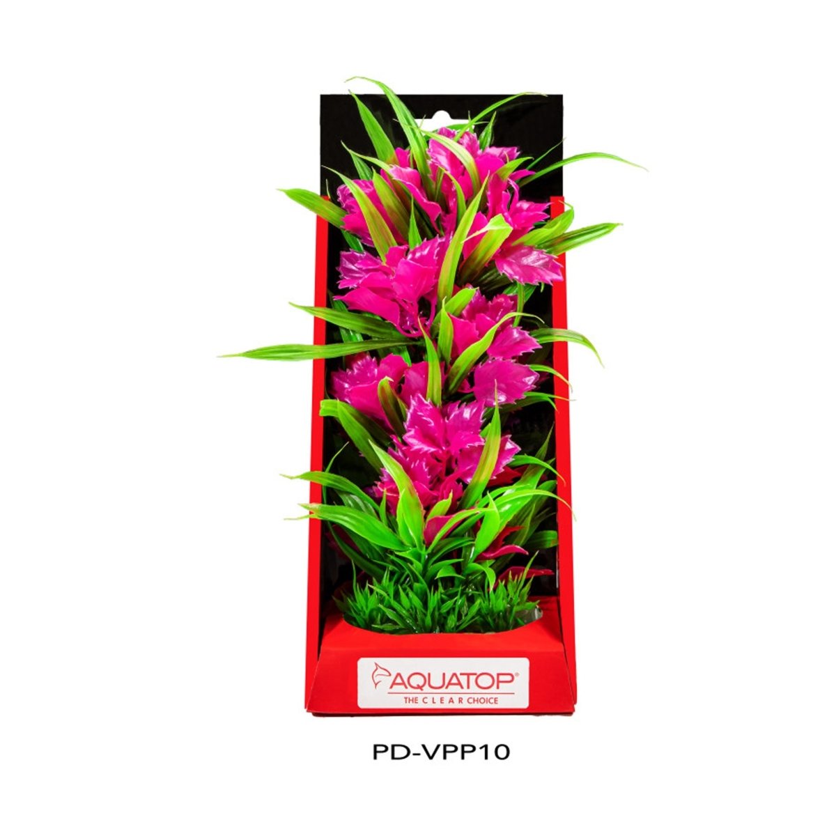 Aquatop Vibrant Passion Plant Pink 10in - Pets Perfect
