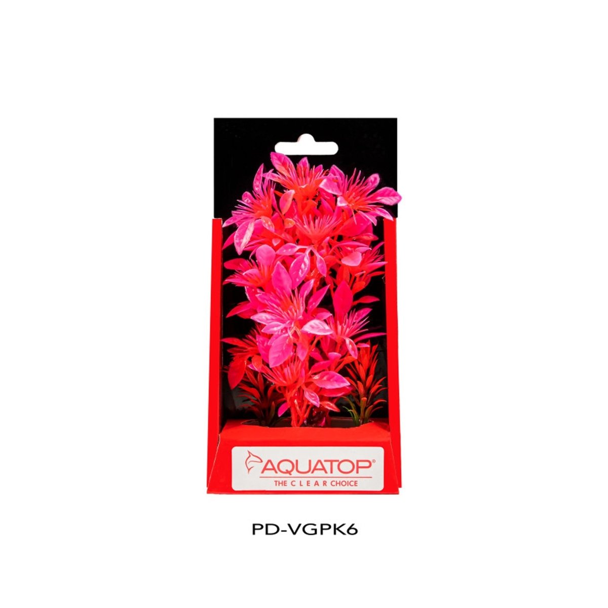 Aquatop Vibrant Garden Plant Pink, 1ea/6 in - Pets Perfect