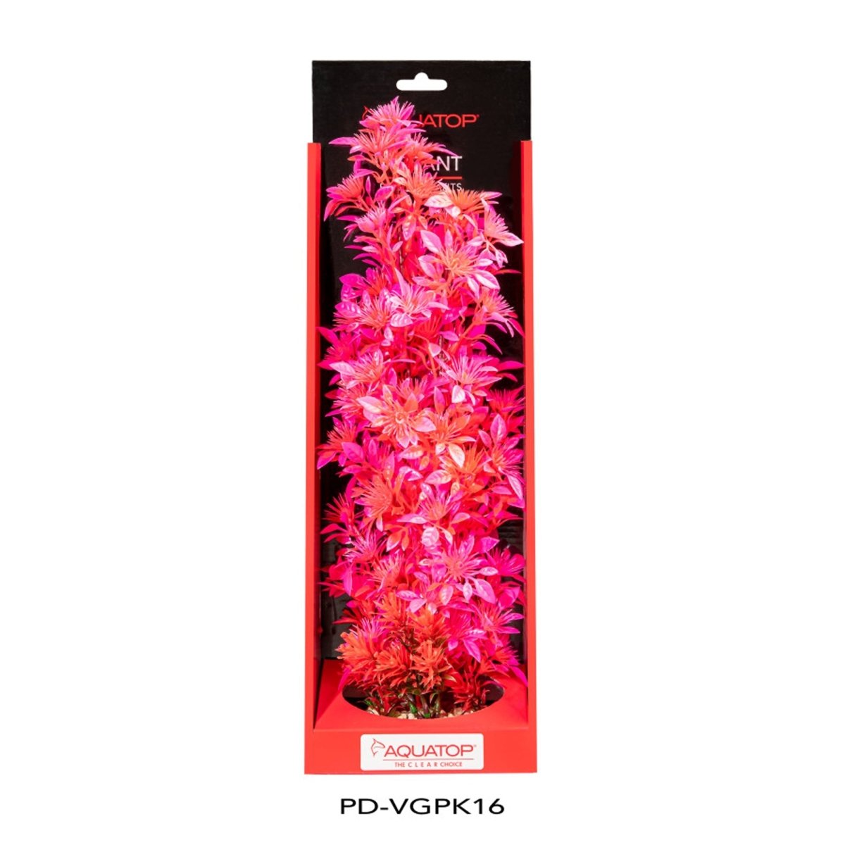 Aquatop Vibrant Garden Plant Pink, 1ea/16 in - Pets Perfect