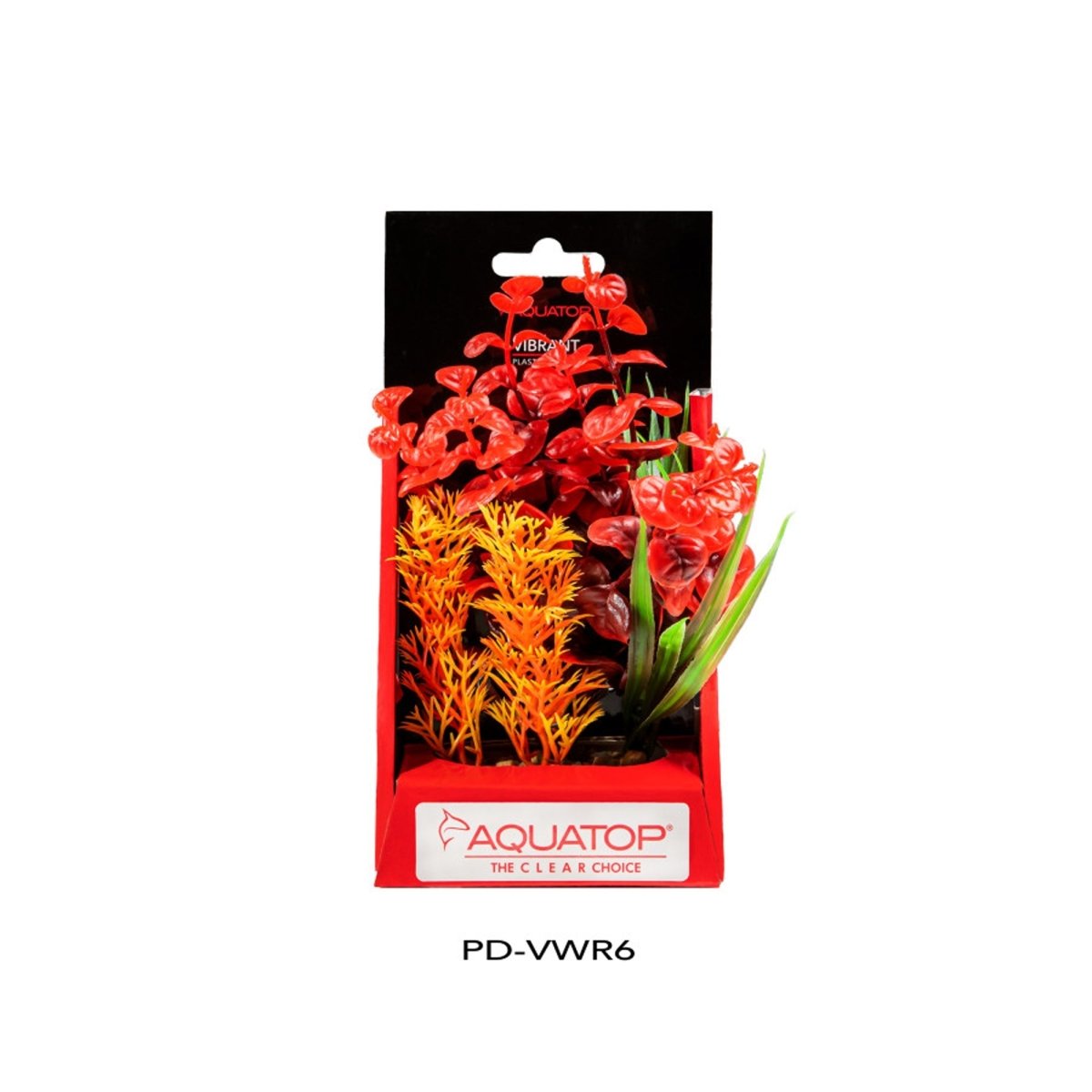 Aquatop Vibrant Wild Plant Red 6in - Pets Perfect