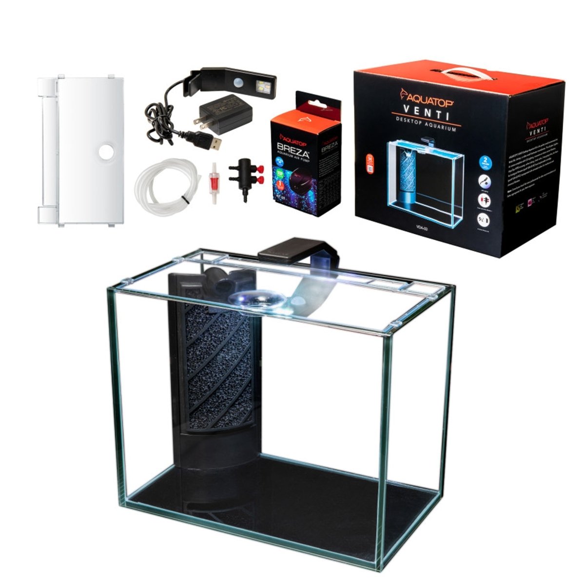 Aquatop Venti Showcase Aquarium Kit 1ea/2 gal - Pets Perfect