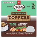 Primal Dog Cat Fd Raw Topper Cupboard Cuts Chicken 18oz. - Dog Treats Freeze Dried and Dehydrated