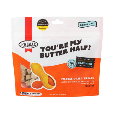 Primal Dog Freeze-Dried You'Re My Butter Half Chicken Peanut Butter With Goat Milk 2 oz - Pets Perfect