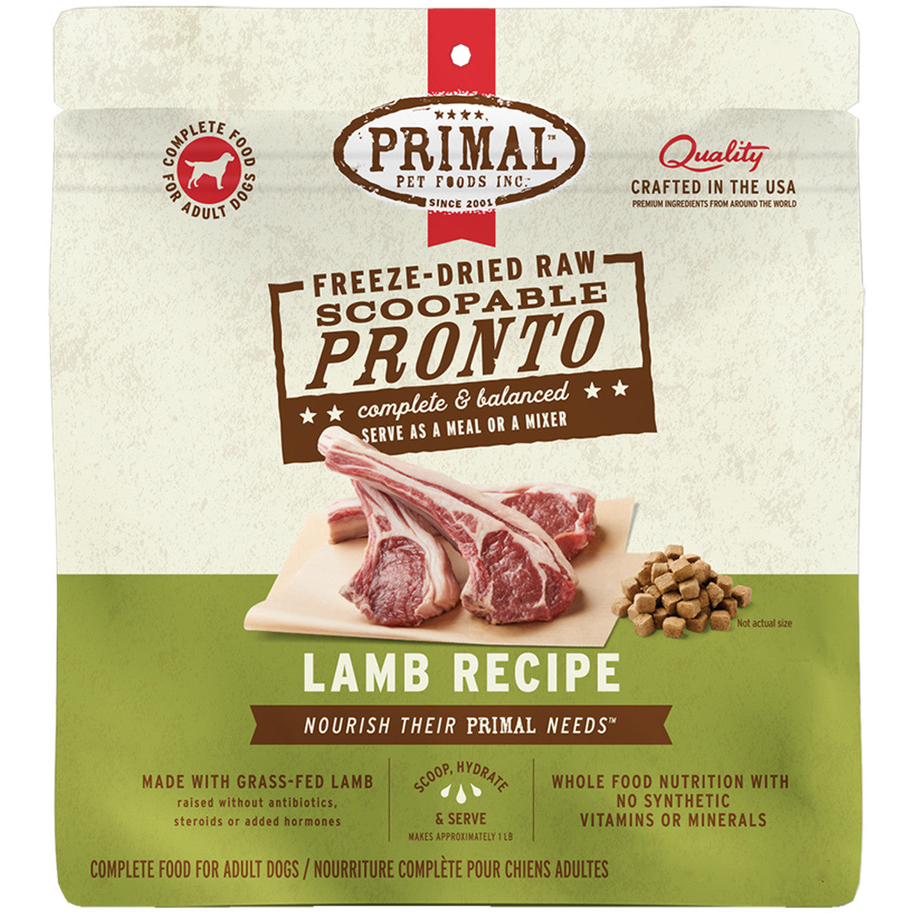 Primal Dog Freeze-Dried Pronto Lamb 7 oz