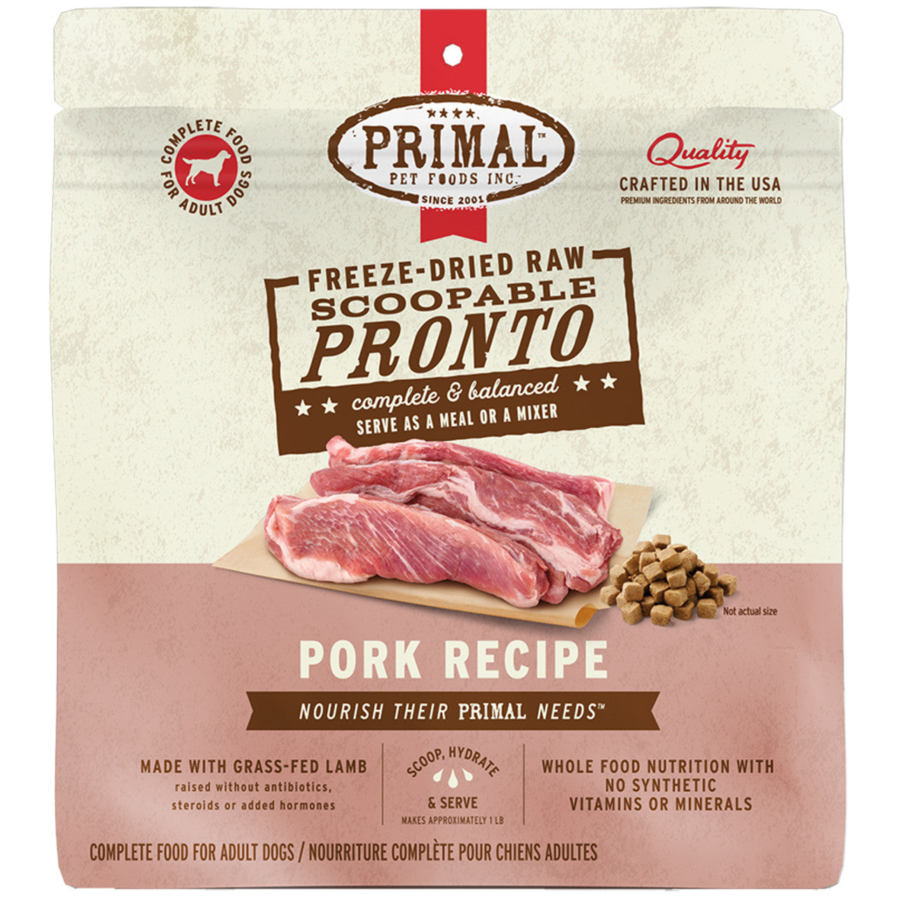 Primal Dog Freeze-Dried Pronto Pork, 7 oz, view 2