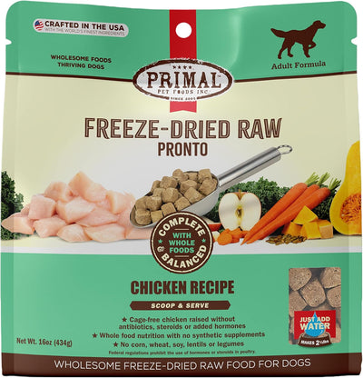Primal Dog Freeze-Dried Pronto Chicken, 16 oz