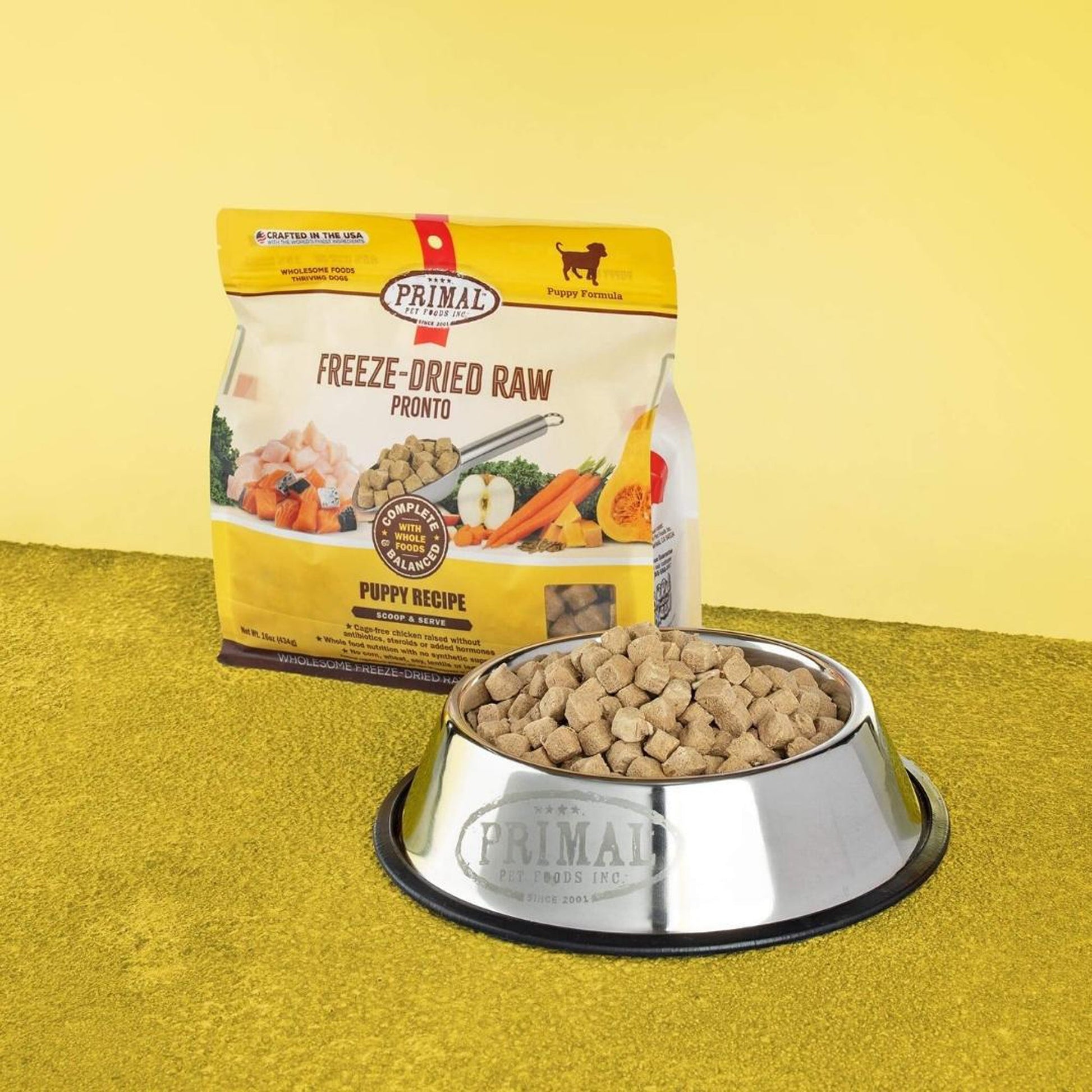 Primal Dog Freeze-Dried Pronto Puppy Chicken Salmon, 16 oz, view 2