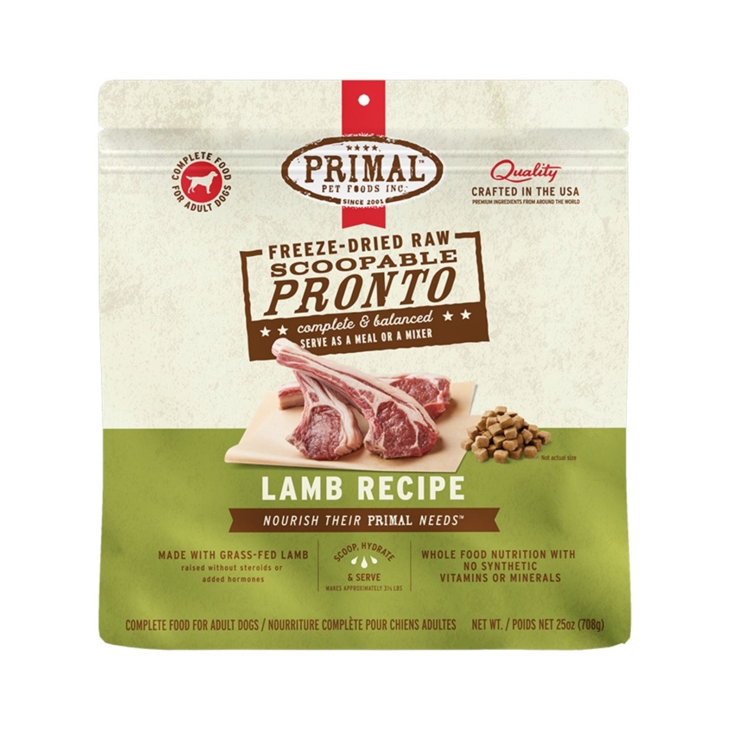 Primal Dog Freeze-Dried Pronto Lamb 25 oz