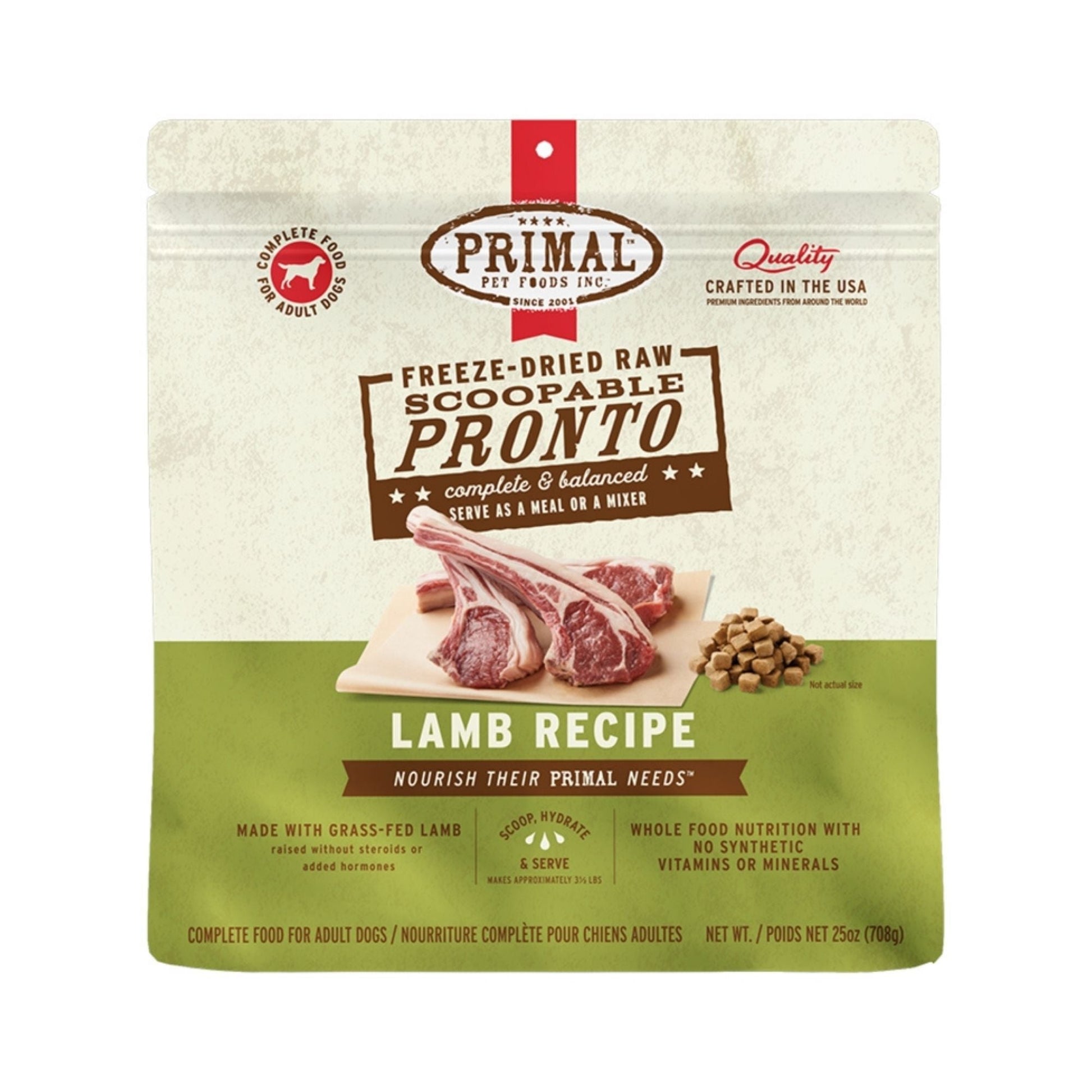 Primal Dog Freeze-Dried Pronto Lamb 25 oz