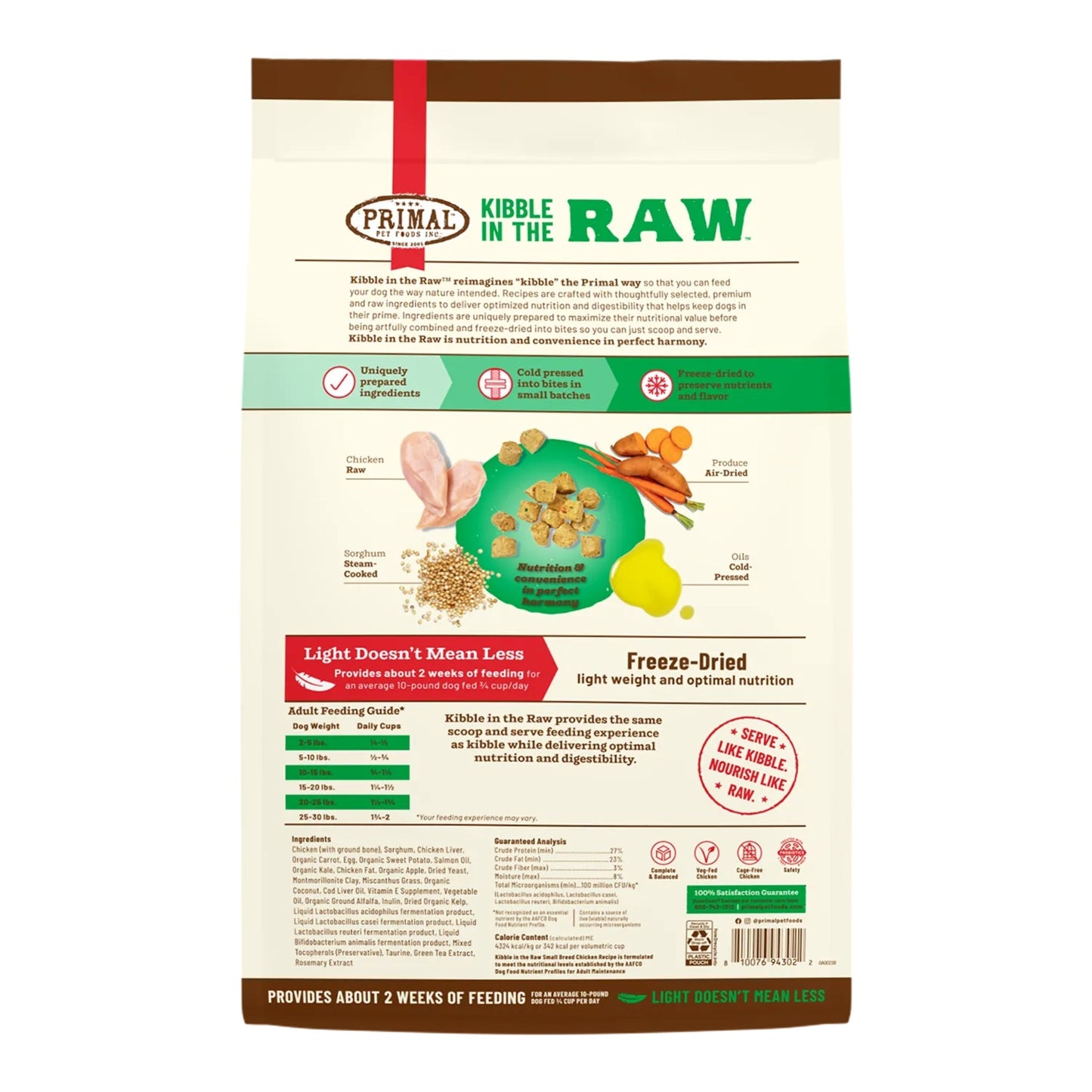 Primal Dog Freeze-Dried Kibble in The Raw Small Breed 1.5 lb, view 5