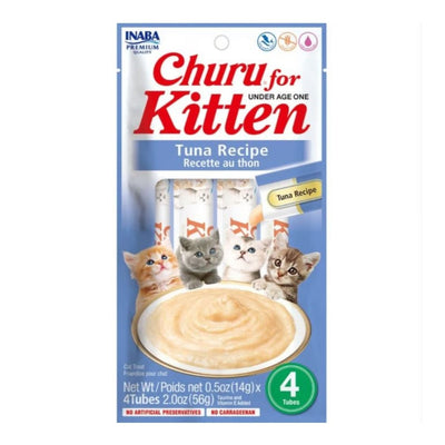 Inaba Churu Kitten Recipe Tuna 2 oz. 6 ct