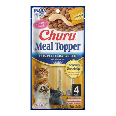 Inaba Churu Complete & Balanced Cat Food Topper, Chicken & Cheese