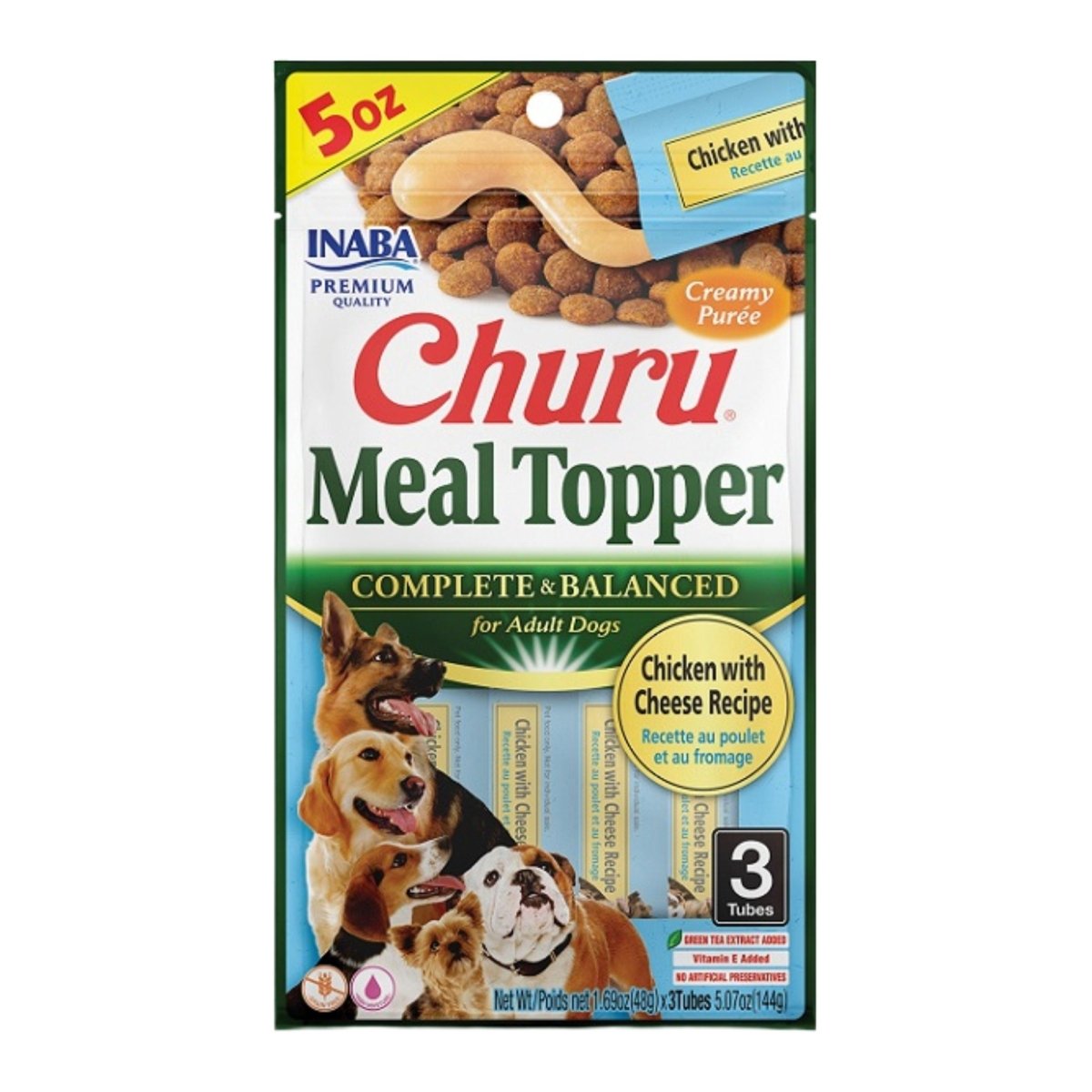 Inaba Churu Meal Topper D 5.07oz./6 Chicken Cheese - Pets Perfect