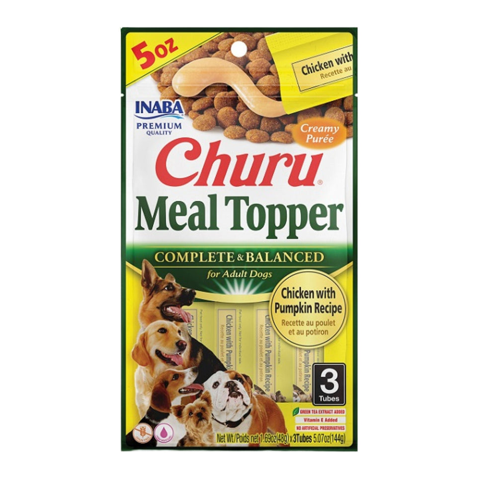 Inaba Churu Meal Topper Dog 5.07oz. Chicken Pumpkin