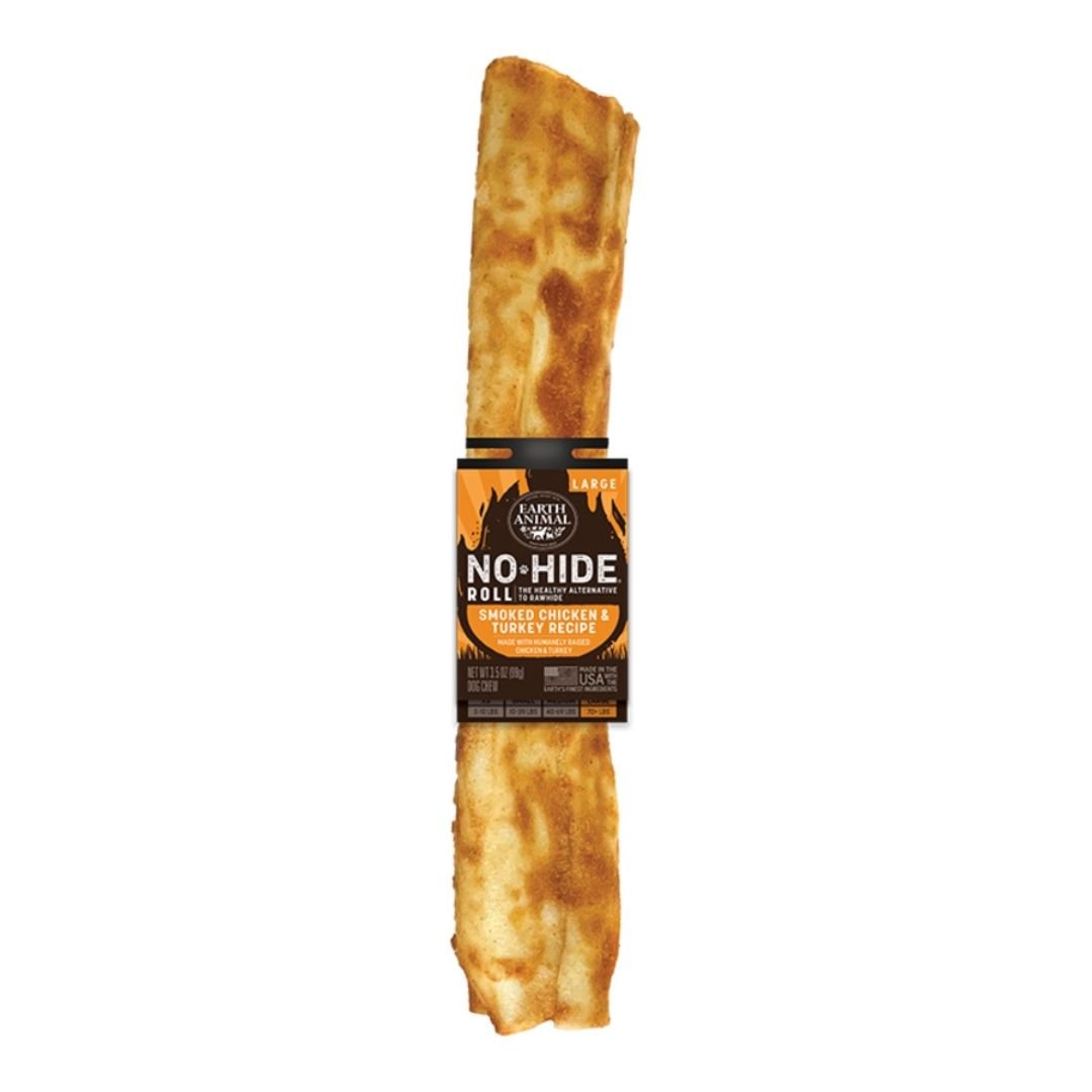 Earth Animal No - Hide – Long - Lasting BBQ Chicken Roll | Case of 24 - Pets Perfect