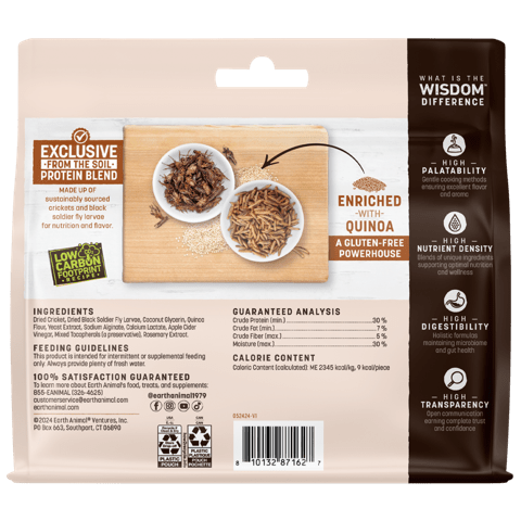 Earth Animal Dog Wisdom Air - Dried Jerky From The Soil 4 oz. - Pets Perfect