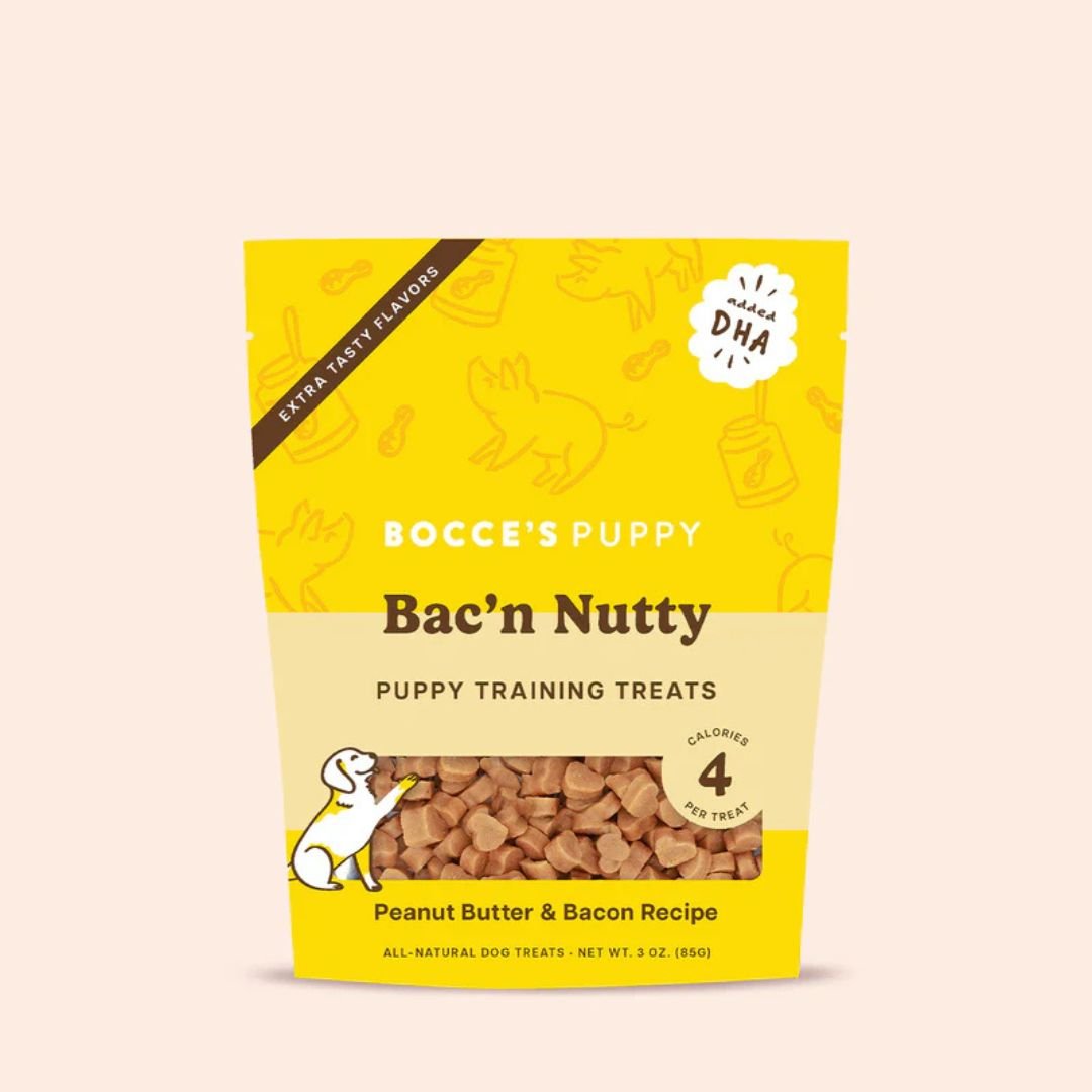Bocce's Bakery Puppy Training Bites Bac'N Nutty 3oz - Pets Perfect