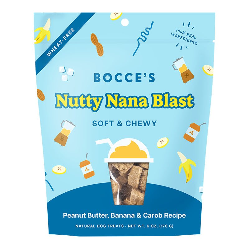 Bocce's Bakery Nutty Nana Soft & Chewy Dog Treats 6oz - Pets Perfect