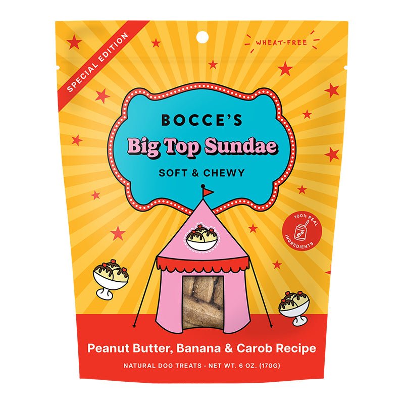 Bocce's Bakery Dog Soft & Chewy Big Top Sundae 6oz - Pets Perfect