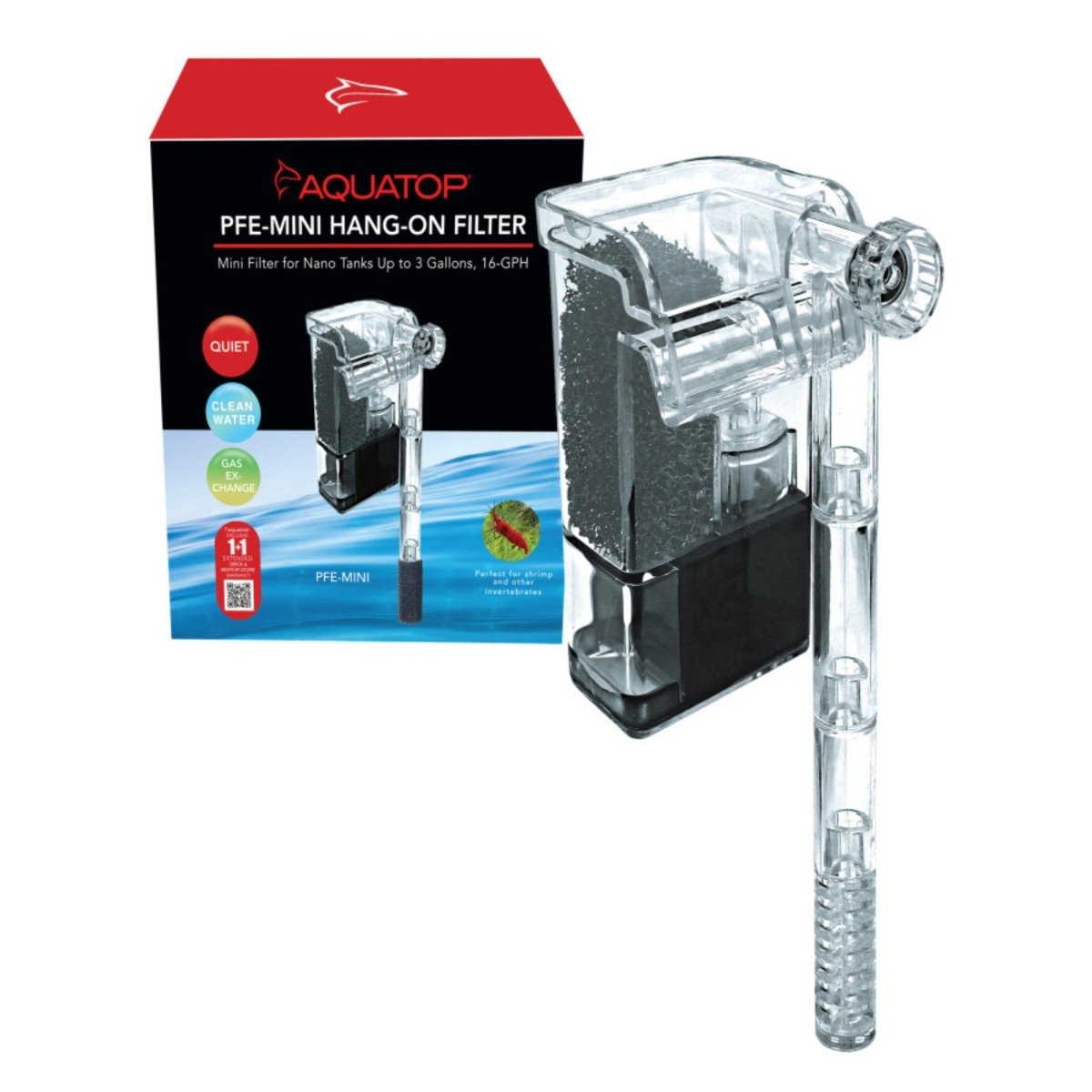 Aquatop Forza Sphere PFE - Mini Hang - On Filter for Nano Tanks up to 3gal 1ea/3 gal - Pets Perfect