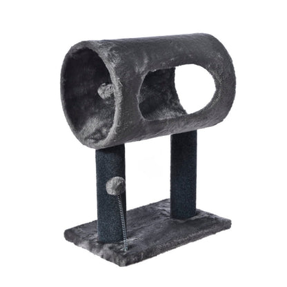 Max & Marlow Tunnel 2 Level Cat Tree w/ Toy 1ea - Pets Perfect