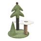 Max & Marlow Forest Pine and Flower Scratching Post 1ea/26 in. - Pets Perfect