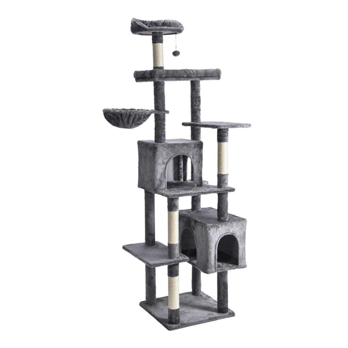 Max & Marlow 7 Level Cat Activity Tree 1ea/75.5 in. - Pets Perfect