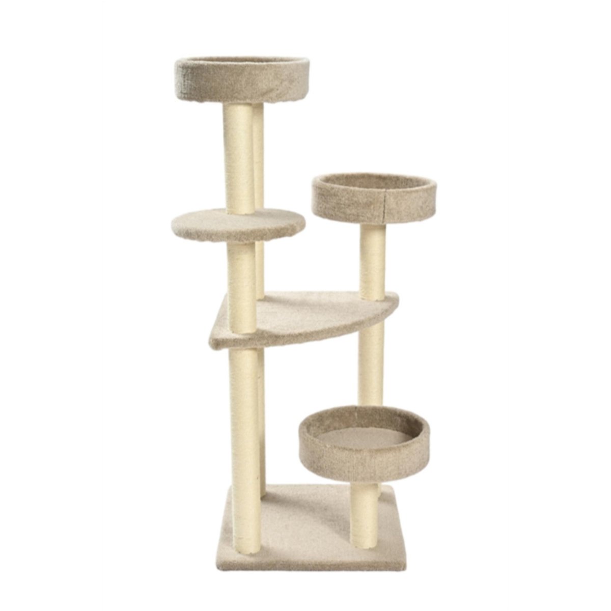 Max & Marlow Multi Level Carpet Cat Tower 1ea/51 in. - Pets Perfect