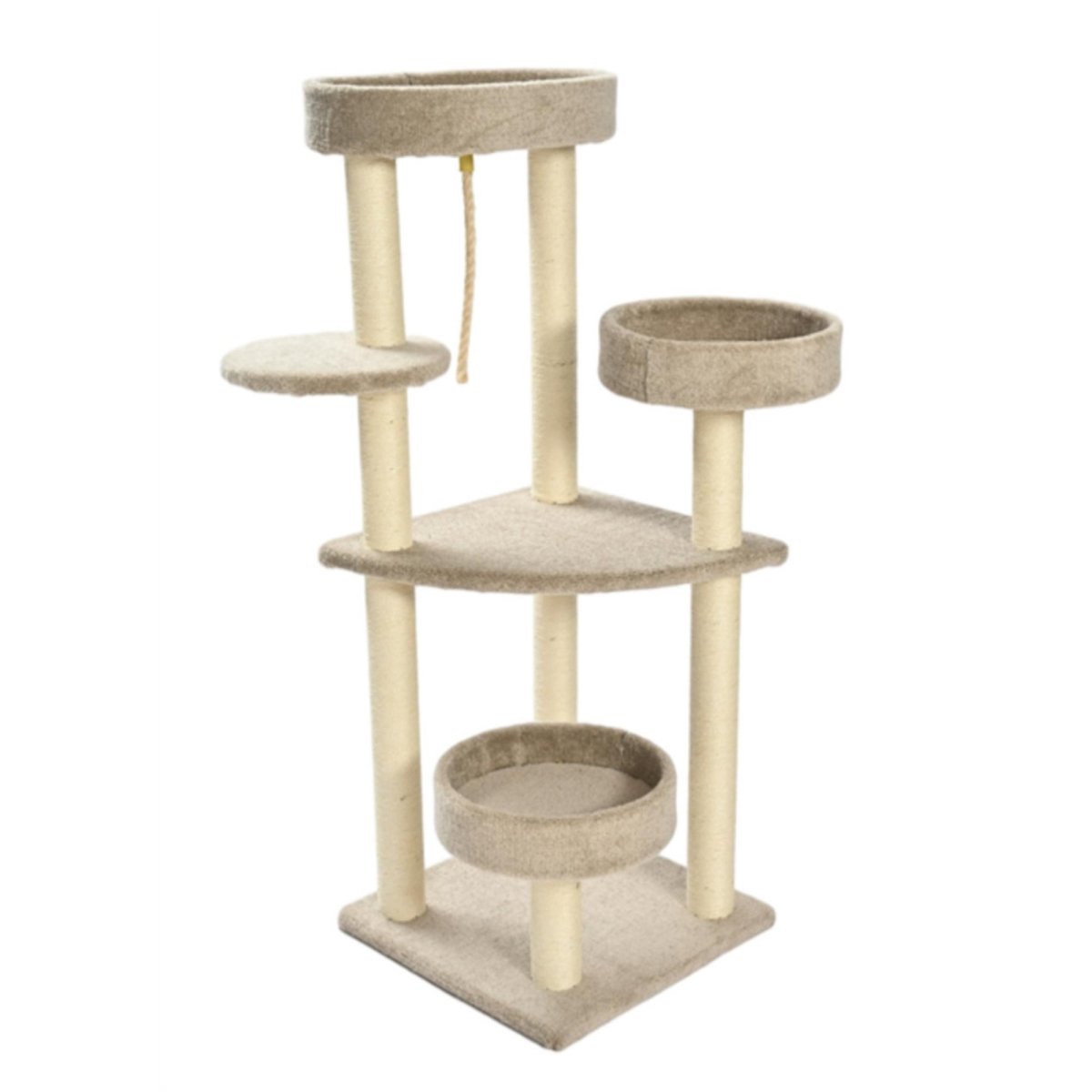 Max & Marlow Multi Level Carpet Cat Tower 1ea/51 in. - Pets Perfect