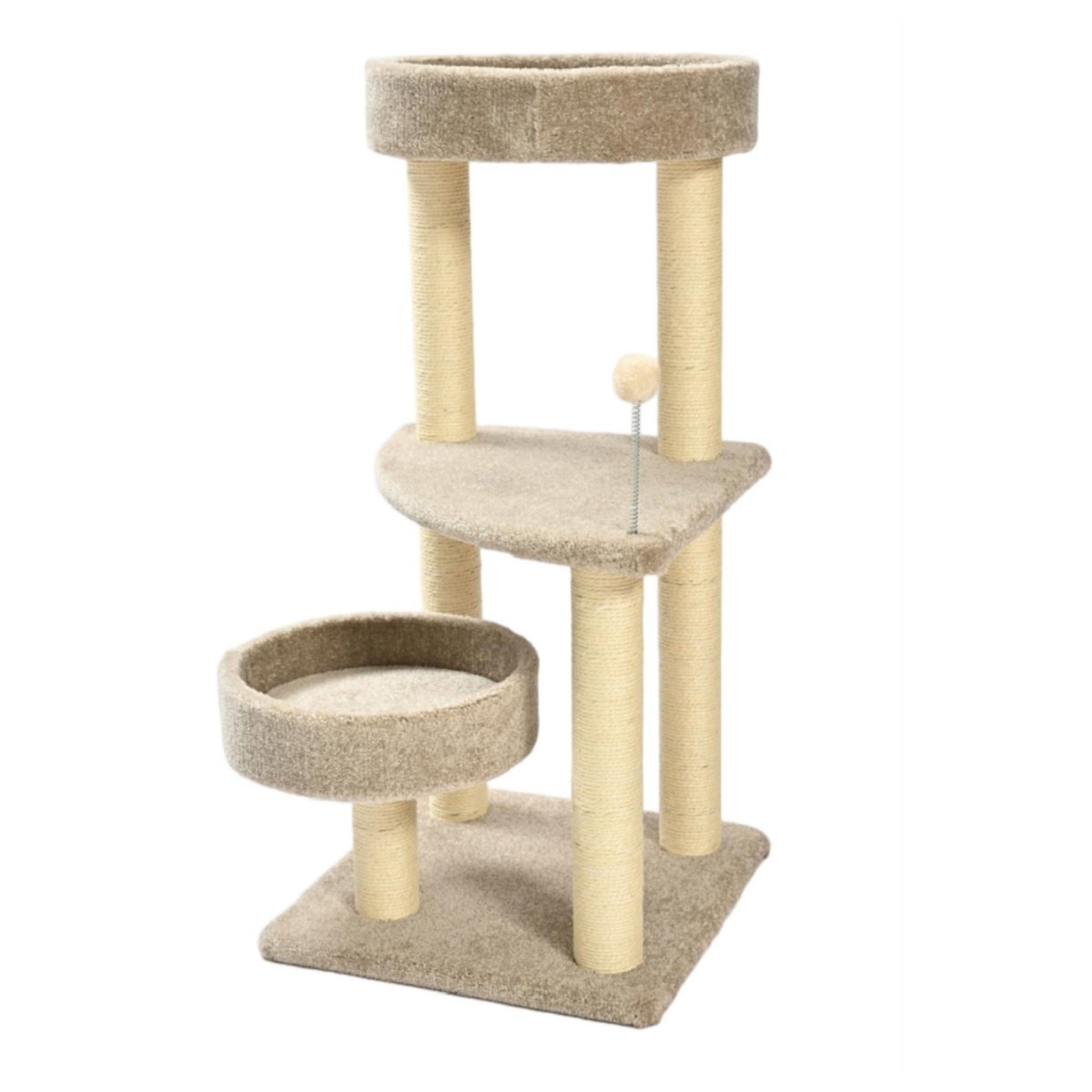 Max & Marlow Multi Level Carpet Cat Tower 1ea/36 in. - Pets Perfect