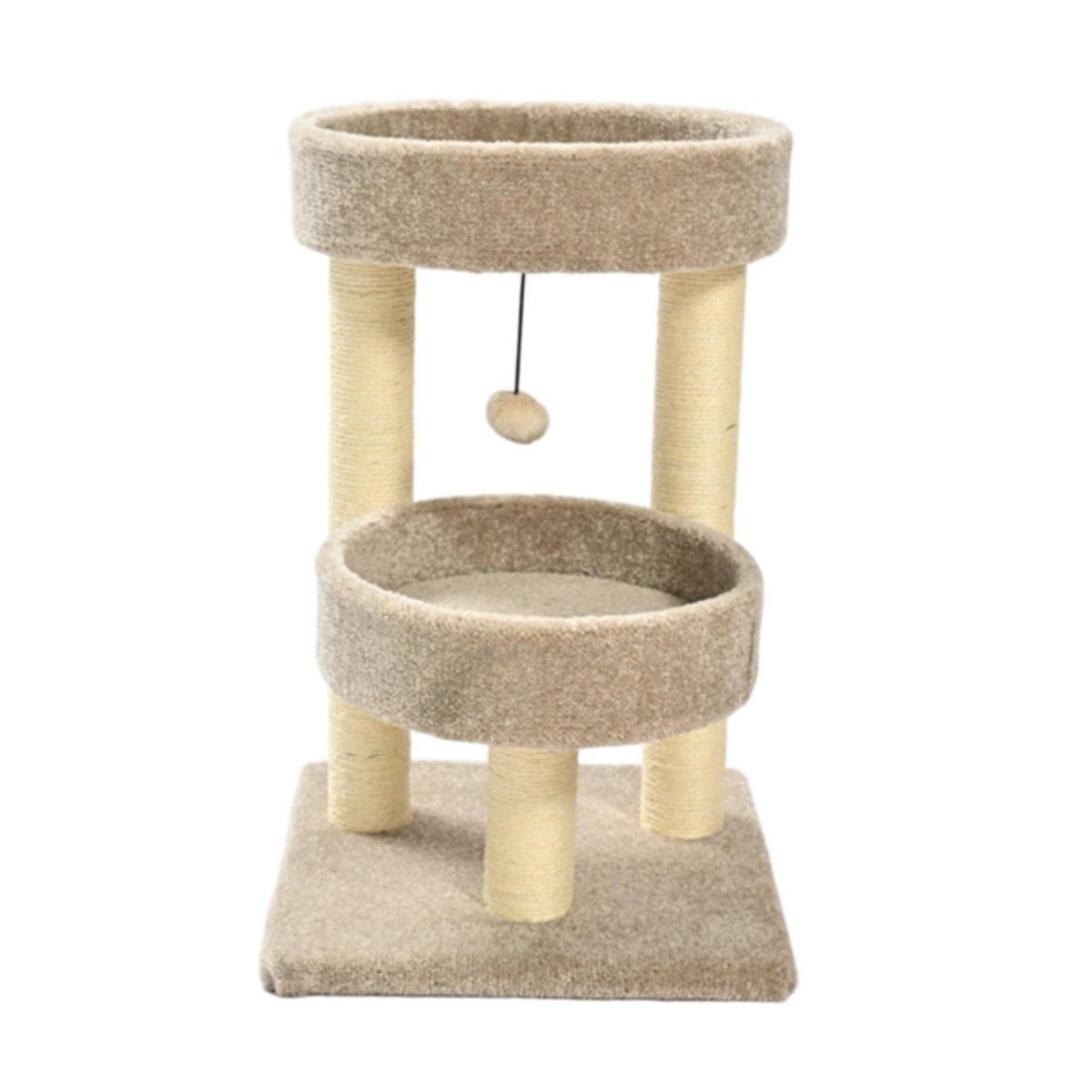 Max & Marlow 2 Level Carpet Cat Tower 1ea/24 in. - Pets Perfect