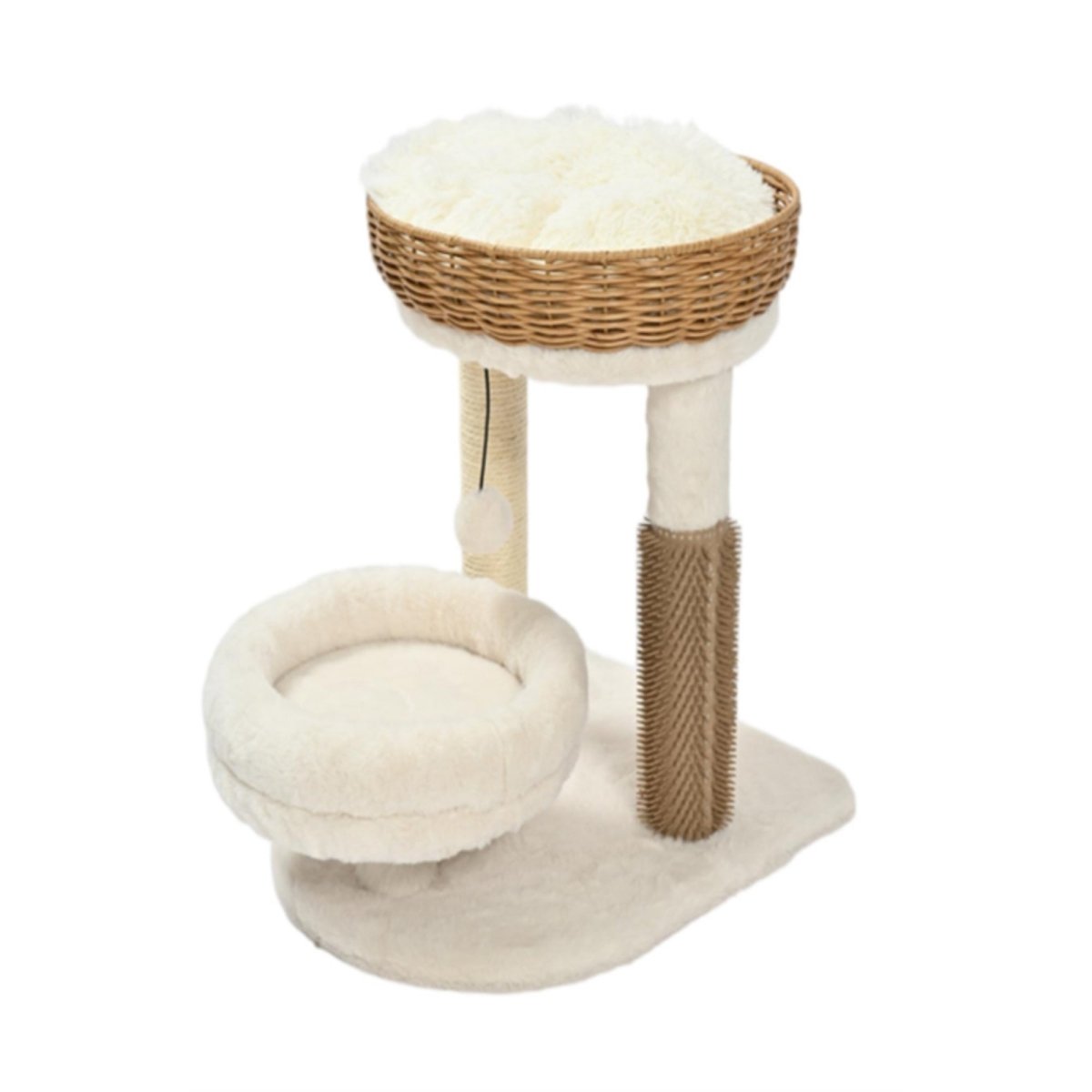 Max & Marlow Rattan Wicker Cat Tree 1ea/17.9 in. - Pets Perfect