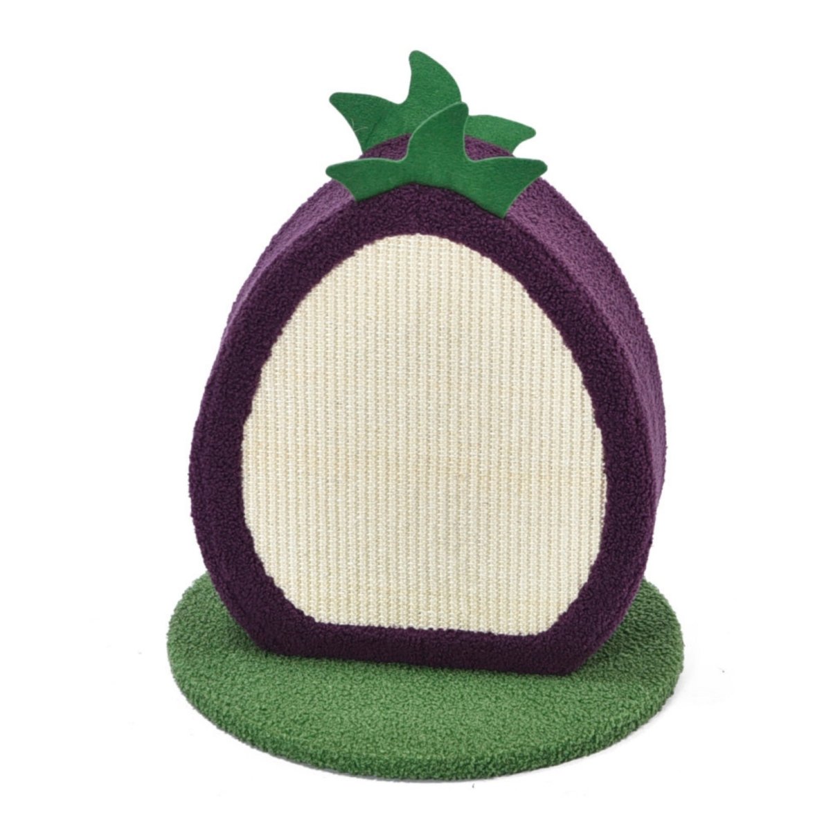 Max & Marlow Apple Novelty Cat Scratcher Plum, 1ea - Pets Perfect