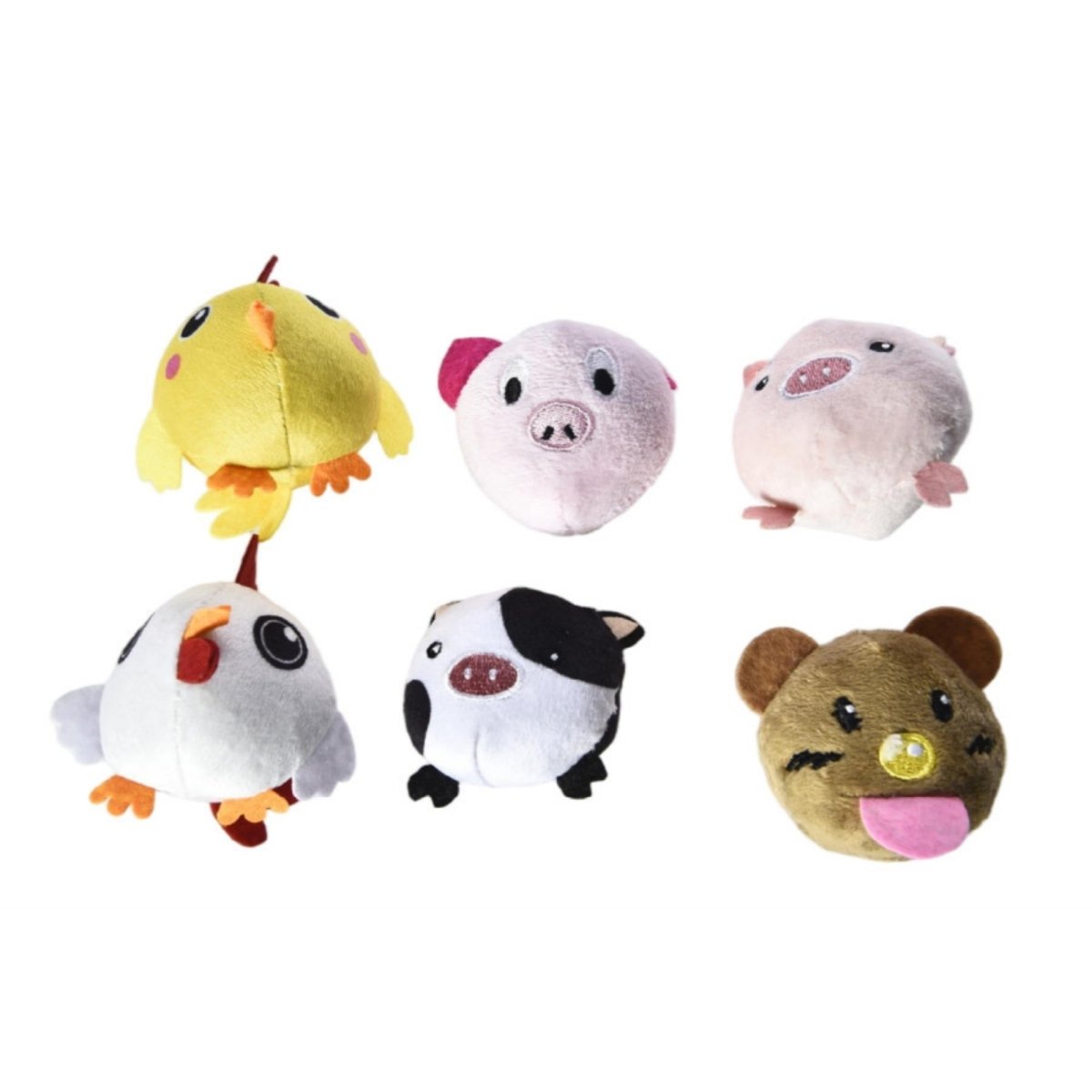 Max & Marlow Cat Farm Animals Assorted 1ea/6 pk - Pets Perfect
