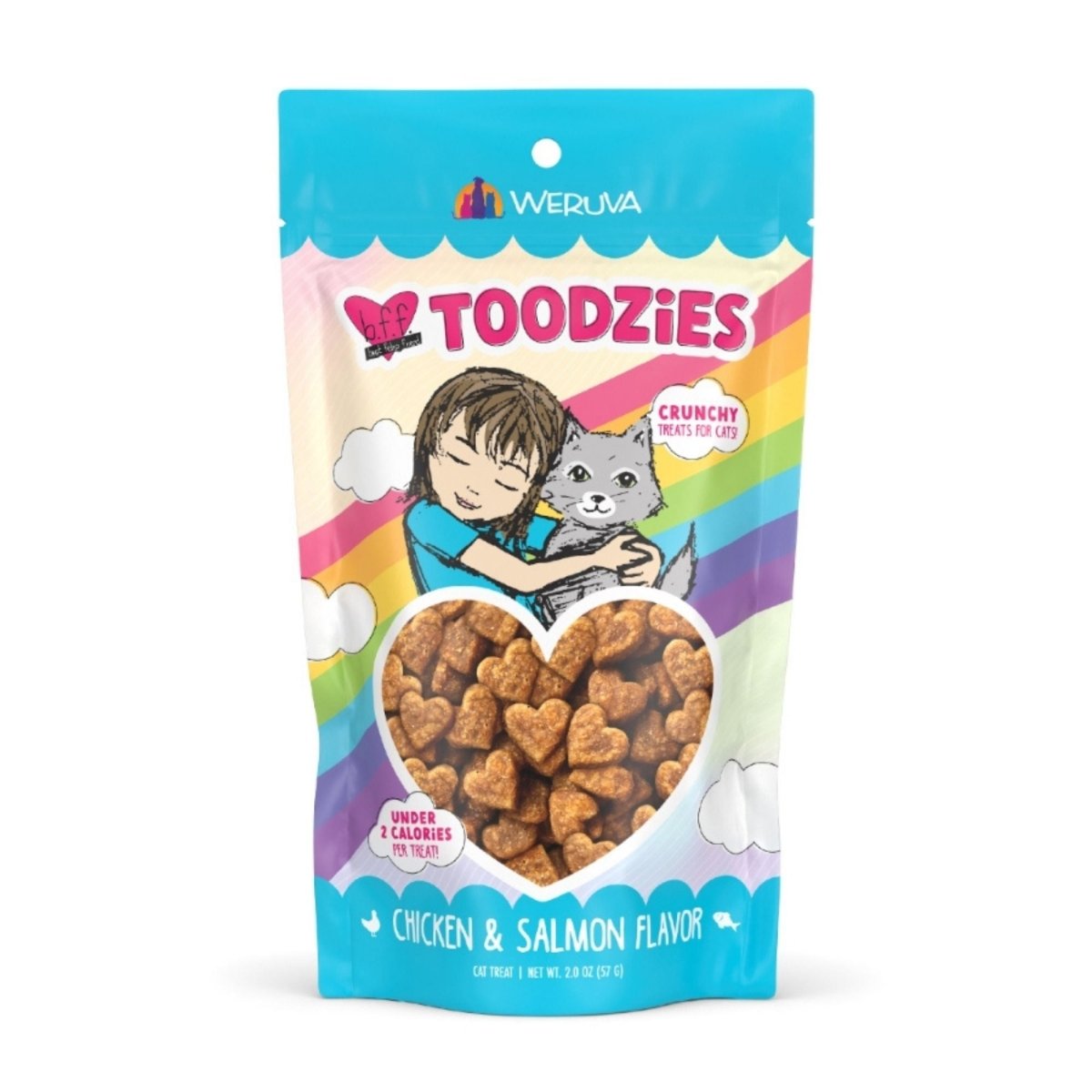 BFF Cat Toodzies Crunchy Chicken & Salmon Treats 2oz. - Pets Perfect