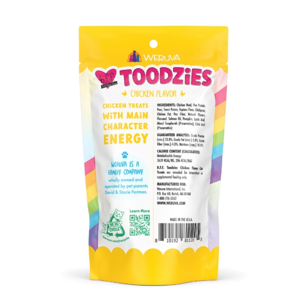 BFF Cat Toodzies Crunchy Chicken Treats 2oz. - Pets Perfect
