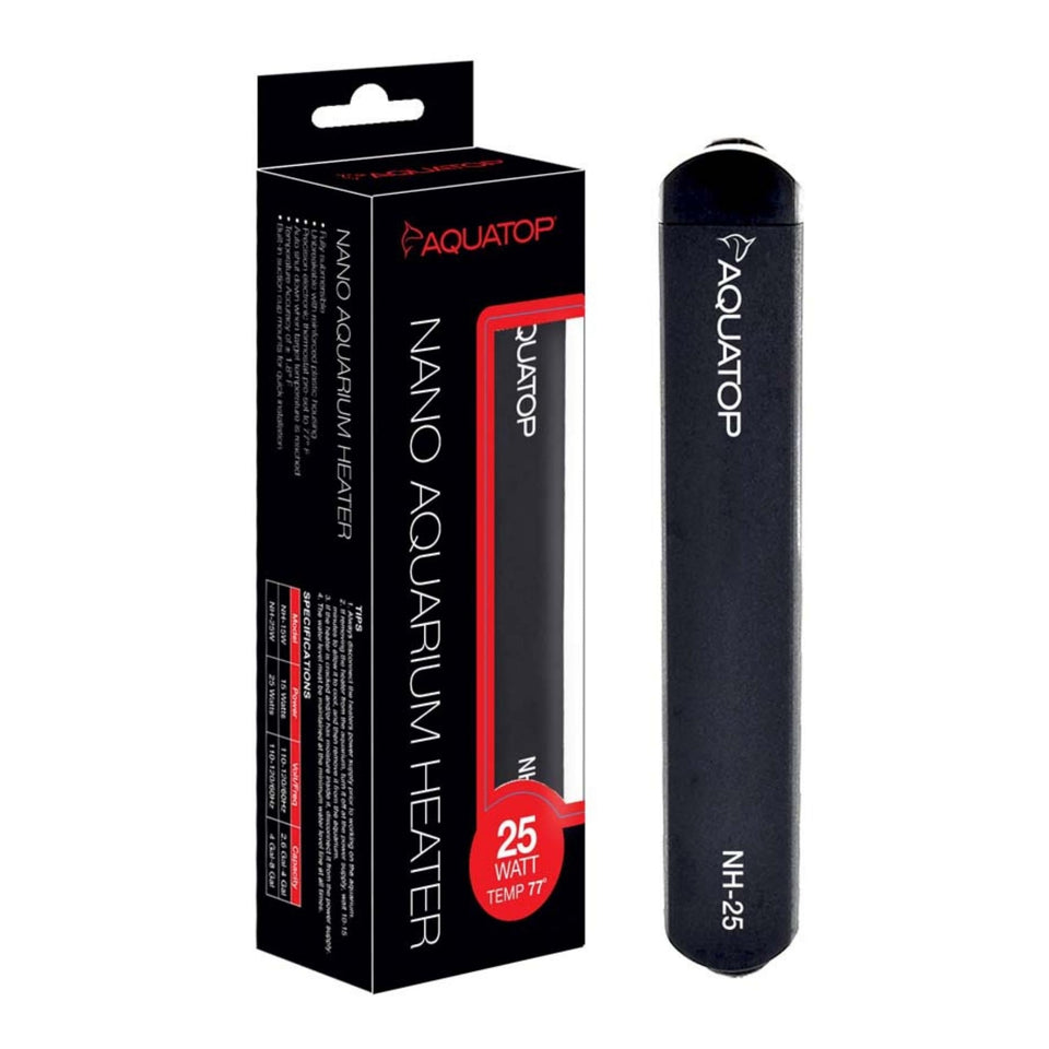 AquaTop Nano Aquarium Heater, 25W, 8 gal