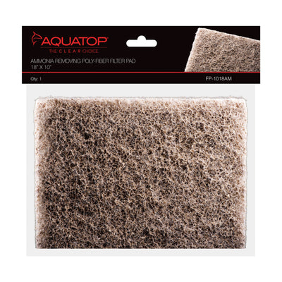 Aquatop Ammonia Removing Polyfiber Filter Pad 1ea-18X10; 1Pc