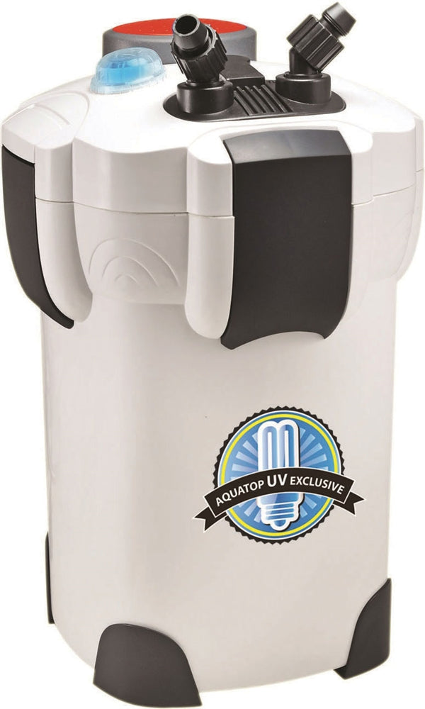 AquaTop CF500UV Canister Aquarium Filter with UV Sterilization Grey