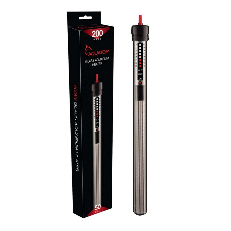 Aquatop Submersible Glass Aquarium Heater 200 Watt Default Title