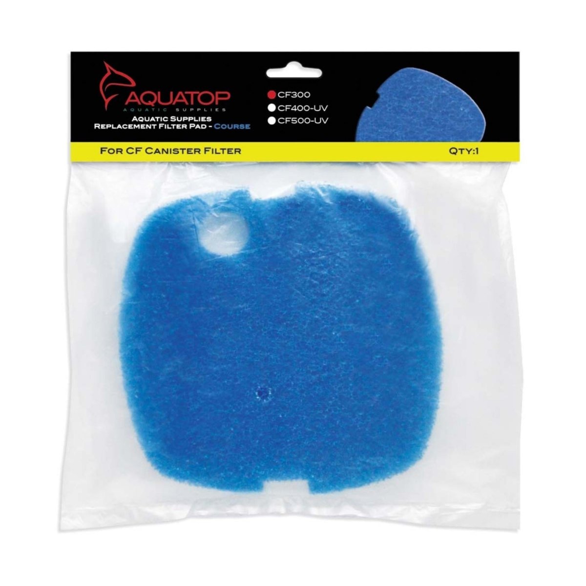 Aquatop Replacement Filter Sponge for CF Series Filters For CF - 300 Blue 1 Pack - Pets Perfect