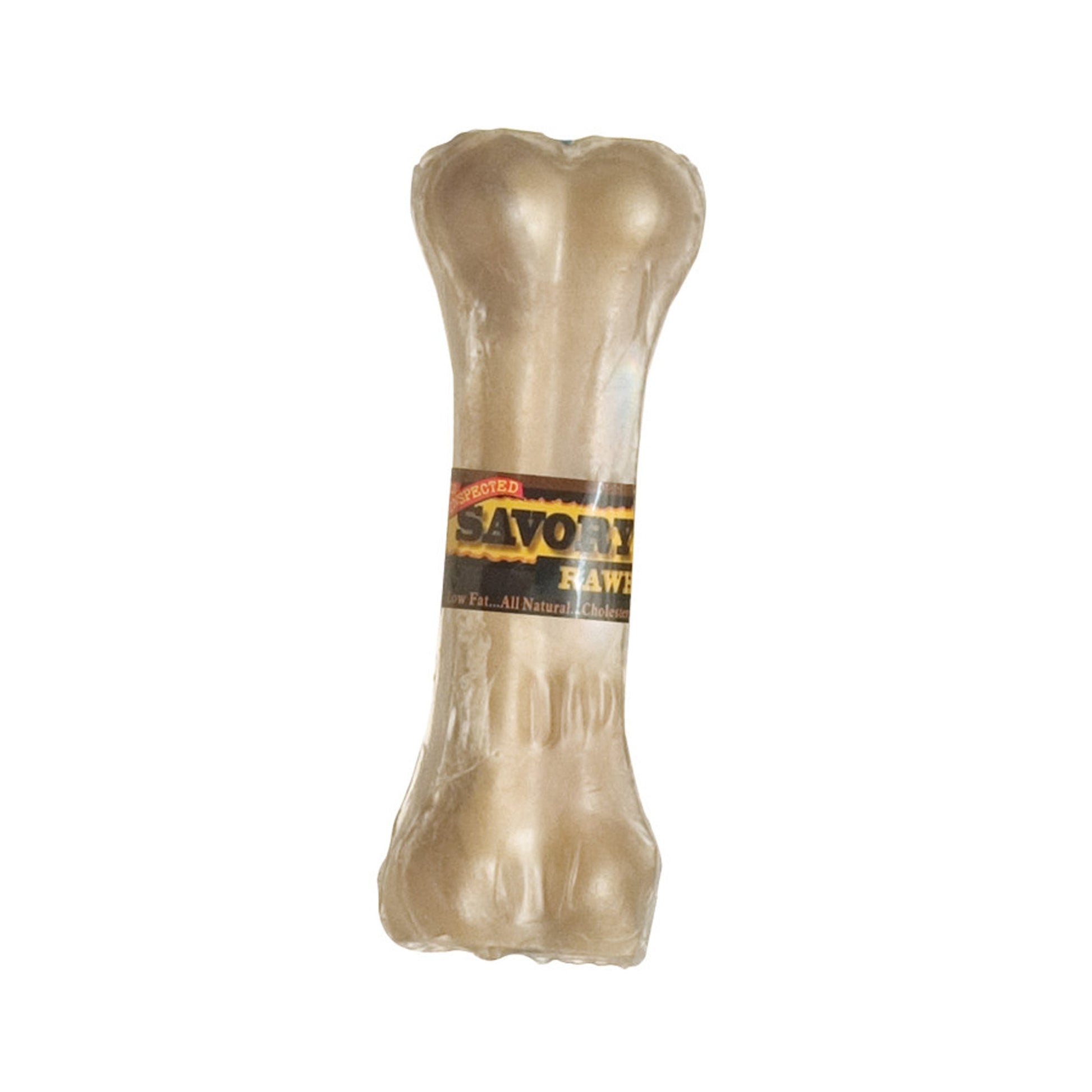 Savory Prime Pressed Rawhide Bones Bulk Natural, 4.5 in