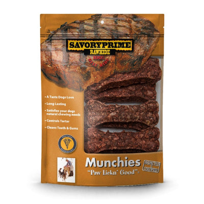 Savory Prime Munchie Bone Dog Treat Beef 3-4 in, 10 ct - Pets Perfect